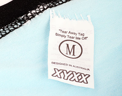 Tear away tag
